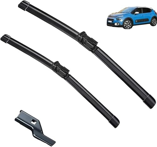 GuGuoZZ Auto Scheibenwischer für Citroen C3 MK3 2016-2023 Ersatzwischblätter Premium Qualität Wischerblätter Set Fenster Bürsten Scheibenwischern