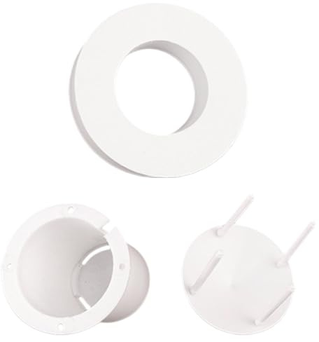 TEHAUX Spritzschutz aus Kunststoff für Luftbefeuchter Einfacher Einbau Praktisches Design Weißer Nebler Schutz für Teich und Steingarten