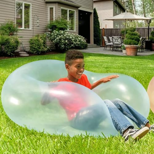 Wasserball Bubble Ball, 47 Zoll Aufblasbarer Riesen Wasserball, Riesenseifenblasen Groß Aufblasbarer Ball Transparenter Wubble Bubble Ball Für Beach Garden Ball Party im Freien.