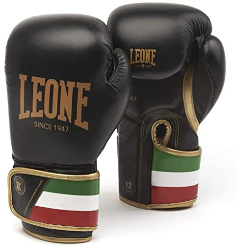 LEONE 1947, Boxhandschuhe, Unisex-Erwachsene, Schwarz, 16 OZ, GN039