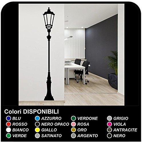 Aufkleber-Lampe Wandaufkleber Antike Lampe einzigartige Dekorationen Neue Ideen für Möbel Vinyl Aufkleber Wandtattoo Antike Lampe für Lounge, Schlafzimmer, Hause bleiben (EXTRA GROß (cm 220X29))