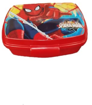 ALMACENESADAN, 0418, Sandwichera Rectangular Multicolor Marvel Spiderman, 15x10x5,5 cms