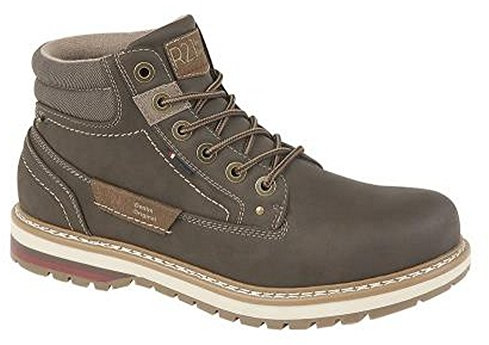 Route 21 Mens 6 Eyelet Ankle Boot (10 UK) (Dark Brown)