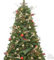 Árbol de Navidad 210cm Artificial Artificial con 400 Leds luci con Adornos Bosque Madera Adornos navideños Que Incluyen Bolas de árbol de Navidad Artificiales Completas