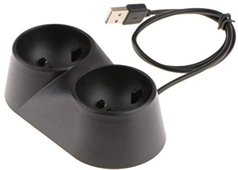 SGerste PS VR Dual Controller Charging Station,USB Charger Charge Dock for PS4 PS 4 VR PSVR Move Controllers