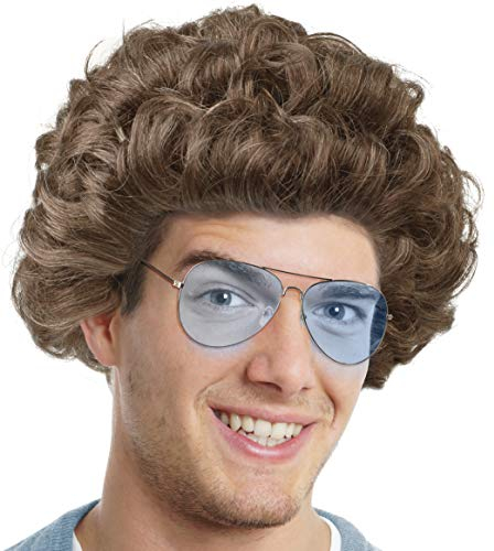 Balinco Set mit Comedy Star Perücke + Sonnenbrille für die Verkleidung zum Promi Comedian Fernsehstar