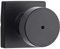 Kwikset 97402-854 Pismo Keyed Entry Door Knob Featuring SmartKey Security, Round, Iron Black