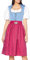 Stockerpoint Sc-300 Damen Midi Dirndlschürze, Rot, 34-38