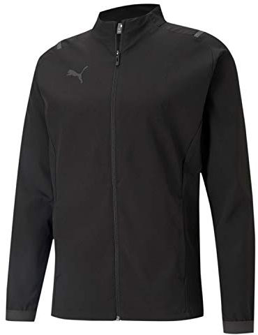 PUMA Men'S Teamcup Sideline Jacket Woven Black-Asphalt, M