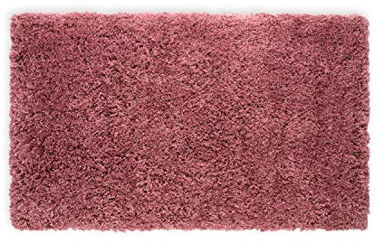 WohnDirect Tappeto da bagno di alta qualità, colore: rosa, antiscivolo, extra morbido, 60 x 100 cm