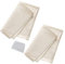 Bäckerleinen Teigtuch,2PCS Professionelles Gärtuch Unbehandelten Leinentuch Natur Baumwolle Teigbäckertuch Gebäck Matte mit 1 Teigschaber,75 x 45cm