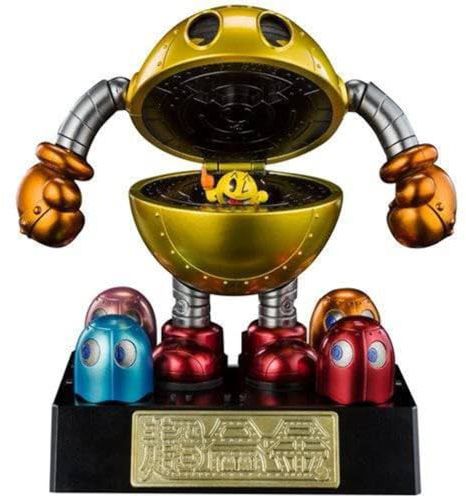 BANDAI CO. LTD Pac-Man Figura 10.5 cm Pac-Man chogokin re-Run