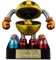 BANDAI CO. LTD Pac-Man Figura 10.5 cm Pac-Man chogokin re-Run