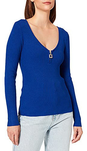 Morgan Femme 212-mbanzi Pull-over, Bleu Electrique, S EU