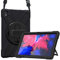 ProCase Bumper con Correa para Lenovo Tab P11 Plus/ P11 11 2020(Modelo:TB-J606F TB-J606X), Funda Robusta Antichoque para Lenovo Tab P11/P11 Plus 11 Pulgadas, Soporte 360° Rotativo Asa de Mano –Negro