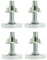 woplus 4 Set Stellteller Stellfuß Möbelfuß Sockel versteller M6 M8 M10 Schraubfüße f.Sockel Möbel mit Einschlagmuttern (M8x41 ⌀Fuß 33mm)