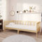 vidaXL Massivholz Kiefer Tagesbett mit Matratze Bettsofa Sofa Bett Einzelbett Gästebett Sofabett Bettgestell Schlafsofa Holzbett Lattenrost 90x200cm