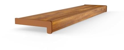 Seiletech.de FENSTERBANK PVC | 40 cm x 120 cm | Eiche Gold | Fensterbrett | für den Innenbereich | Innenfensterbank | Innen | Meterware | Wohnzimmer | Deko | Kunststoff
