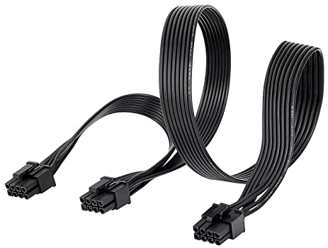 YieJoya Cavo adattatore di alimentazione PCI-e 8 pin maschio a doppio 8 pin (6+2) maschio per EVGA Cavo di alimentazione modulare per scheda grafica 8 pin Splitter.