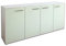 Lqliving Kommode Sideboard Elana, Korpus in Weiss matt, Front im trendigem Mint (180x79x35cm), inkl. Metall Griffen, Made in Germany