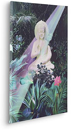 Komar Keilrahmenbild im Echtholzrahmen - Garden of Silence - Größe 40 x 60 cm - Wandbild, Kunstdruck, Wanddekoration, Design, Wohnzimmer, Schlafzimmer