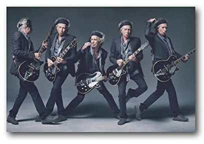 Keith Richards Poster Rock and Roll Hall of Fame Retro-Poster Leinwand Kunst Poster und Wandkunst Bild Druck Moderne Familie Dekor Poster 50 x 76 cm