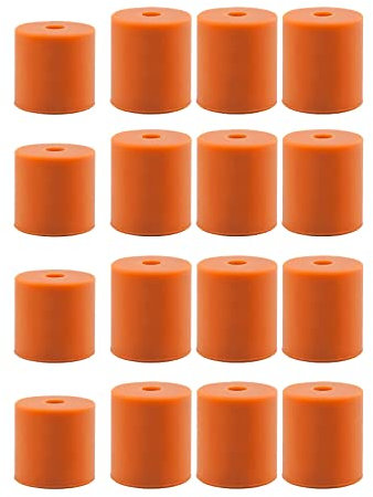 3DMAN Heatbed Silicone Leveling Column, Solid Bed Mounts 12 PCS 18mm+ 4 PCS 16mm Stable Hotbed Tool Heat-Resistant Silicone Buffer for 3D Printers (16 PCS)