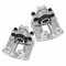 Frankberg 2x Pinza Freno Pinza del Freno Posteriore Sinistra Destra Compatibile con M.u.l.t.i.v.a.n V Transporter V Combi Transporter V Pianale/Telaio Replace# 7H8615424