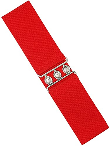 989Zé ENZO Womens Elasticated Stretch Belts Wide Ladies Elastic Stretchy Belt for All Waist Sizes