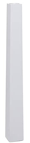 VIVANNO Bodenvase Standvase Fiberglas Obelisk Weiß Matt 100
