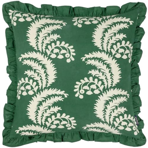 Paoletti Montrose Cushion Cover,Bottle Green,50 x 50cm