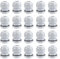 20 Pack M20 20mm IP68 Waterproof Nylon Cable Glands, Suitable for 6mm - 12mm Cables (White)
