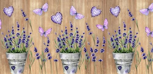 TAPPETIK Tappeto, Passatoia in Stampa Digitale Alta qualità, Ampia Gamma di Colori e Disegni (Serie DIGIT) VARIE MISURE (Lavanda 4, 52 x 90 cm)