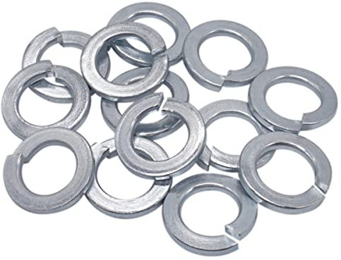 SKIR'CO (50 pièces) Rondelles de blocage à ressort DIN127 zinguées M12, Rondelles métalliques, Rondelles de blocage à ressort fendues