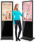 MWE 55 Pollici 4K Touchscreen Monitor Pubblicitario con 4 Ruote, LCD Interattive Digitale Display, Android System, Adatto per Negozio al Dettaglio, Ristorante, Centro Commerciale, Nero