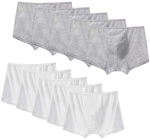 AOOPOO Lot de 10 Boxers Jetables pour Homme S-XXL, 100% Coton, Caleçon Jetable Homme sous-vêtements Jetables pour Hôpital, Voyage, Vacances, Spa, Massage, Fitness, Hôtel-Emballage Individuel