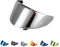 Generico Visiera per casco Suomy Stellar Speedstar Track-1 TX-Pro (Argento)