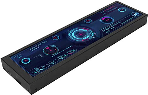 Pantalla IPS de 8.8 Pulgadas 1920x480 PC CPU Monitor, 60Hz, Entrada, Estado en Tiempo Real para AIDA64, Soporte de Sistemas Múltiples, de Pantalla Horizontal y