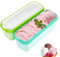 Zinueen Juego de 2 cubiteras para helado de 1,5 l, recipiente térmico para helado casero, sin BPA, apilable y a prueba de fugas