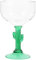 ULTECHNOVO da Margarita in Vetro a Forma Cactus 400Ml Bicchiere Decorativo per Feste e Uso Antiscivolo Matrimonio e Compleanni