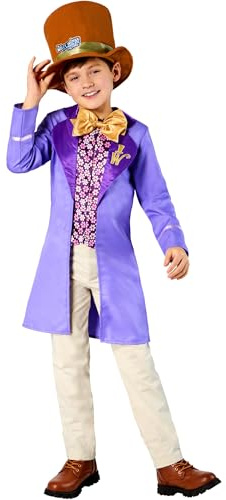 Rubies Offizielles WB Willy Wonka Kinderkostüm, Kinderkostüm, Größe 9–10 Jahre