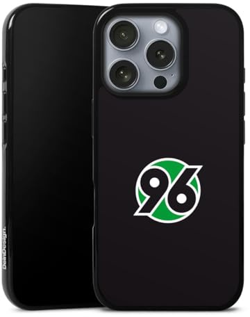 Silikon Hülle kompatibel mit Apple iPhone 16 Pro Case schwarz Handyhülle Wappen Hannover 96 H96