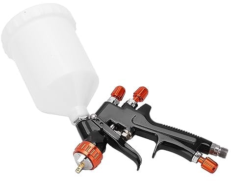 Akozon Spritzpistolen-Set mit 1,3-mm-Düse – Luft-Lackierpistole mit Hoher Zerstäubung für Autogrundierung, Klarlack und Ausbesserungen