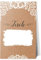 10 Tischnummern 10er Set zum Beschriften Hochzeit Nummern 10 Karten Kraftpapier Sweet Vintage