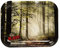 RAW Smokey Forest Trees Tray - Metal Rolling Papers Tray Large 11' x 13.5 with Certificate