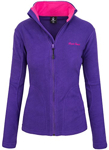 Rock Creek Damen Fleecejacke Fleece Jacke Übergangs Jacke Sweatjacke D-389 [Purple S]