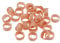 Frcolor Dreadlocks Beads Metal Hair Cuffs Hair Filigree Tube 30Pcs (Rose Gold)
