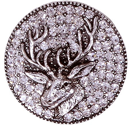 Moschen-Bayern Magnet-Spange Tuchclip Tuchspange Trachtenspange Schalclip Trachtenbrosche Silber Hirsch
