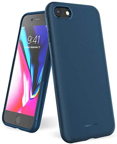 UNBREAKcable Kompatibel mit iPhone SE 2020 Hülle, iPhone 8/7 Hülle - [Fallschutz, rutschfest] Weiche, mattierte TPU Ultra-dünne Stylische Handyhülle, Case, Cover für 4,7 Zoll (Matt Blau)
