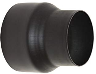 Rauchrohr Ofenrohr Reduktion 150mm auf 130mm schwarz metallic Kaminrohr Reduzierung